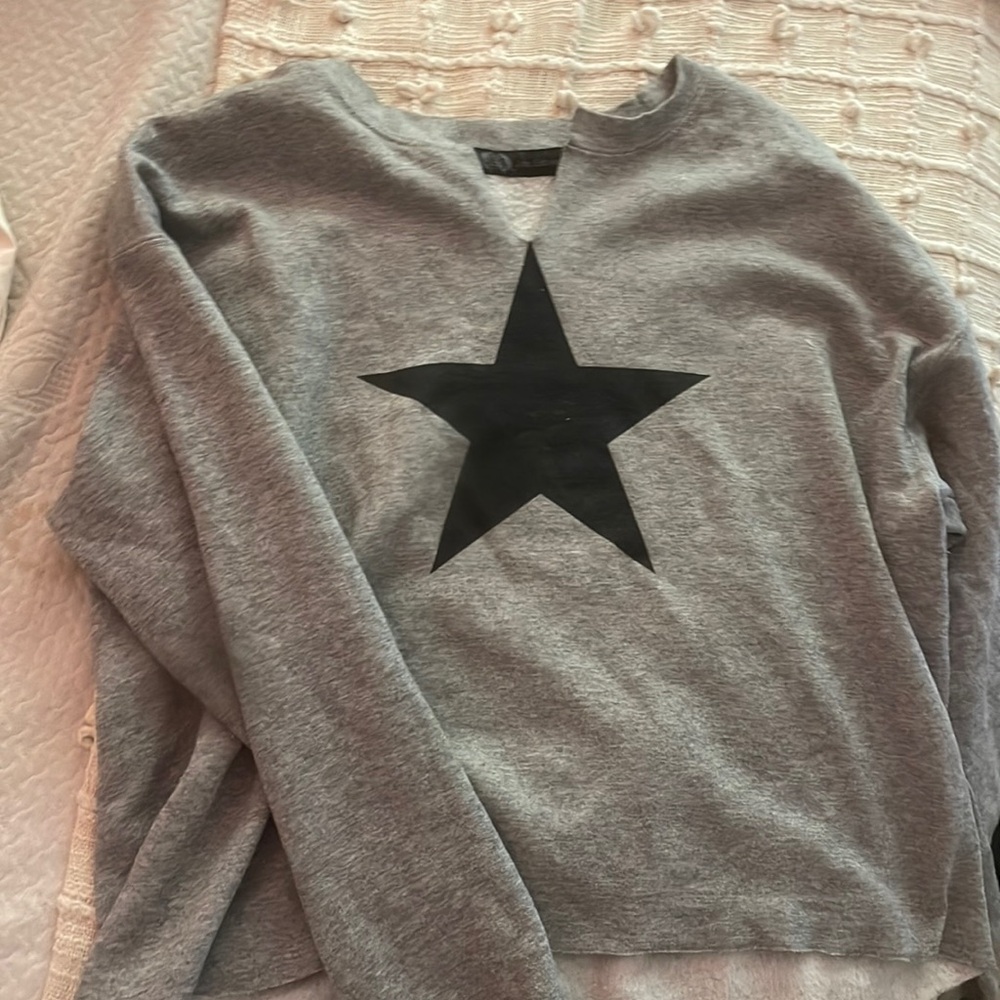 Grey Oversized Cute Sweater